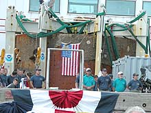 Turret onboard barge