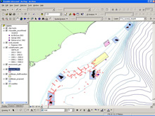 Screen capture of an ArcMap scene